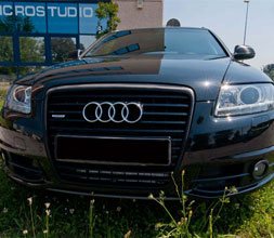 Decorazione Audi A6 con pellicola effetto Carbonio