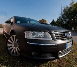 Car wrapping Nero Opaco Audi A8